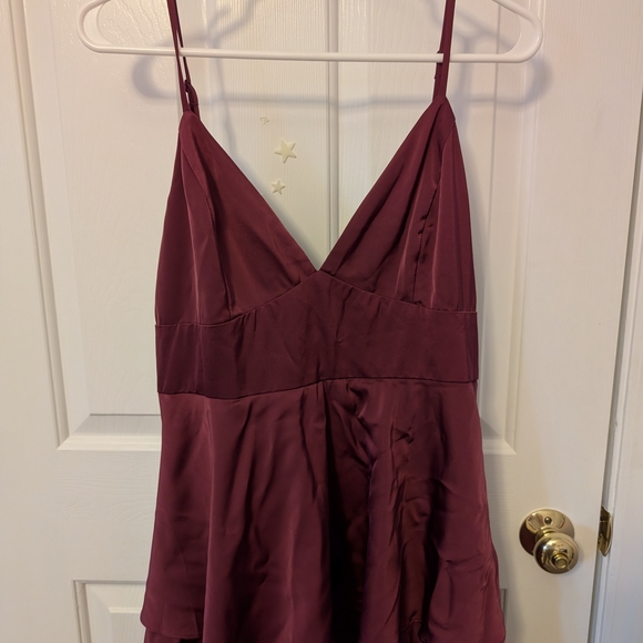 Lulu's Burgundy Maxi Dress - Picture 3 of 6